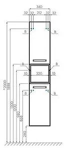 Шкаф-пенал подвесной Aquaton Лофт Фабрик 34 дуб кантри 1A242803LTDY0+1A242803LTDY0 Шкаф-пенал подвесной Aquaton Лофт Фабрик 34 дуб кантри 1A242803LTDY0+1A242803LTDY0, 2