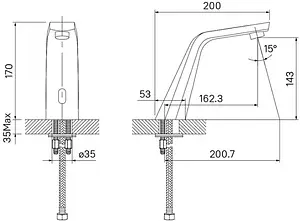 Смеситель для раковины IDDIS Pulse хром 020SBSNi86 Смеситель для раковины IDDIS Pulse хром 020SBSNi86, 2