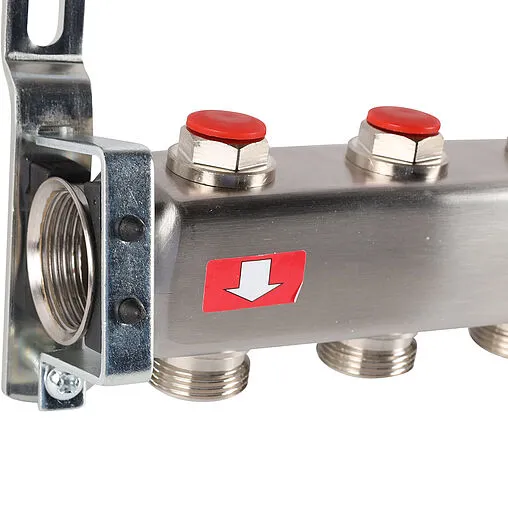 Группа коллекторная без расходомеров 8 отводов 1&quot;в/в x ¾&quot;ек Rommer RMS-3200-000008