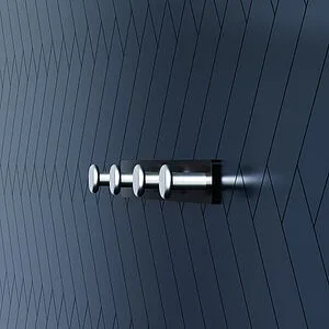 Планка с 4-мя крючками Damixa Jupiter чёрный матовый/алюминий DA7735900, 4