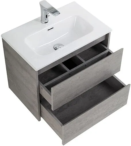 Тумба под умывальник подвесная BelBagno KRAFT 39 70 Cemento Grigio KRAFT 39-700/390-2C-SO-CG Тумба под умывальник подвесная BelBagno KRAFT 39 70 Cemento Grigio KRAFT 39-700/390-2C-SO-CG