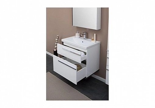 Тумба под умывальник Aquanet Фостер 70 белый/эвкалипт мистери 00202064