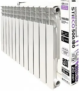 Радиатор биметаллический 12 секций STI ECO RUS BM 500/80, 4