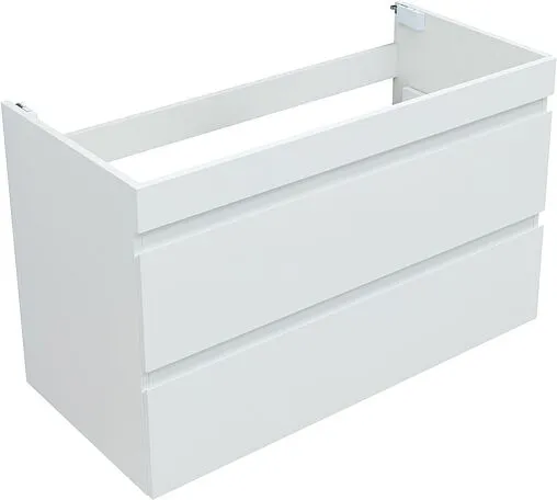 Тумба-умывальник подвесная Aquanet Нота New 100 белый глянец 00335420+00284116