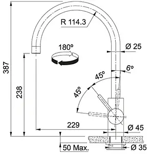 Смеситель для кухни Franke Eos Neo нержавеющея сталь 115.0590.044 Смеситель для кухни Franke Eos Neo нержавеющея сталь 115.0590.044, 2