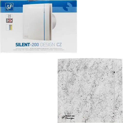 Вентилятор вытяжной Soler &amp; Palau SILENT-200 CZ MARBLE WHITE DESIGN 4C