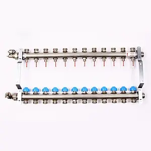 Группа коллекторная с расходомерами 12 отводов 1"н/н x ¾"ек Uni-fitt 455W4312 Группа коллекторная с расходомерами 12 отводов 1"н/н x ¾"ек Uni-fitt 455W4312, 4