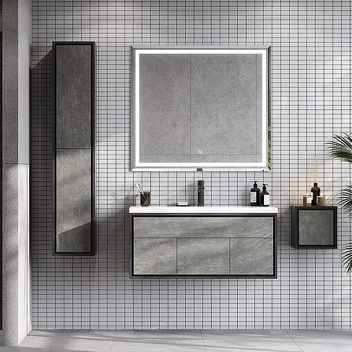 Тумба под умывальник подвесная Aquaton Уэльс 100 графит 1A267601WA6A0