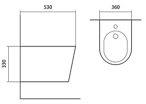 Биде подвесное Aquatek Вега белый матовый AQ1057-MW, 2