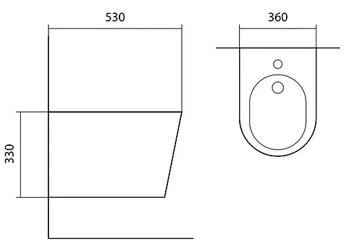 Биде подвесное Aquatek Вега белый матовый AQ1057-MW