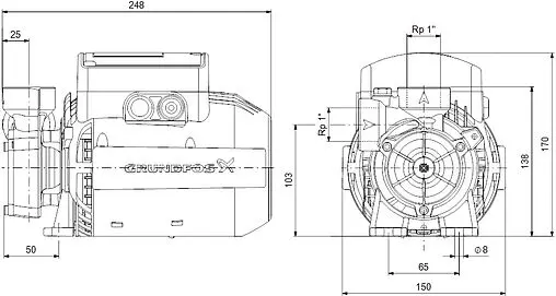 Насос поверхностный Grundfos PF 1-30 99126433