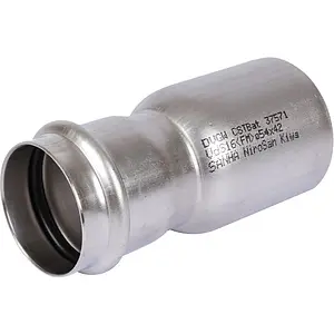 Муфта пресс редукционная однораструбная 54мм x 42мм Sanha NiroSan 9243 692435442 Муфта пресс редукционная однораструбная 54мм x 42мм Sanha NiroSan 9243 692435442, 1