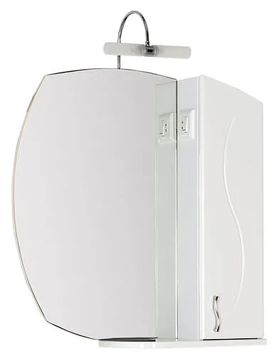 Шкаф-зеркало Aquanet Моника 75 R белый 00186774