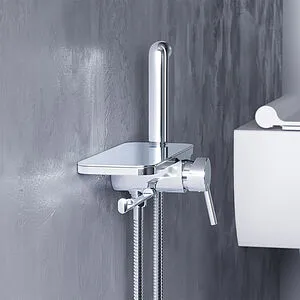 Гигиенический душ со смесителем и полкой Damixa Jupiter хром 773500001, 4