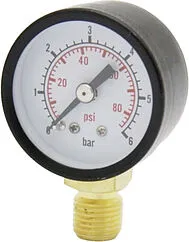 Манометр радиальный Aquario PG-S40R 40мм 6 бар ¼&quot; 6354