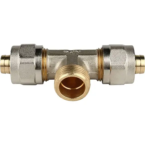 Тройник компрессионный переходной 16мм x ½&quot;н x 16мм Stout SFS-0011-001216