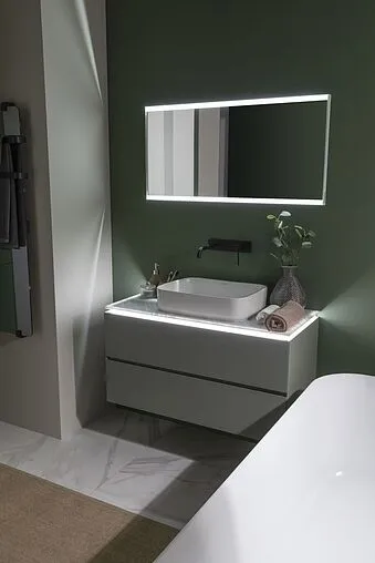 Тумба-умывальник подвесной Allen Brau Infinity 100 олива 1.21003.CGM+