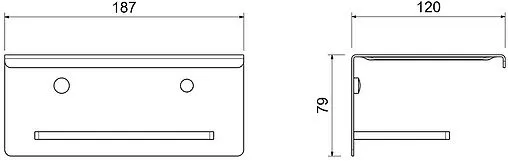 Держатель туалетной бумаги Aquatek Либра чёрный матовый AQ4309MB