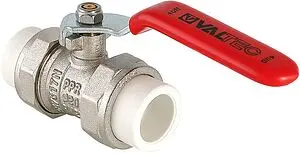 Кран шаровый с двумя переходами на пп трубу 20мм x 20мм Valtec VTp.745.0.020 Кран шаровый с двумя переходами на пп трубу 20мм x 20мм Valtec VTp.745.0.020, 1