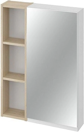 Шкаф-зеркало Cersanit Moduo 60 белый/дуб SB-LS-MOD40/Wh+SB-MD-MOD20-SW