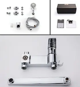 Смеситель для ванны с длинным изливом D&K Rhein Lessing хром DA1323301 Смеситель для ванны с длинным изливом D&K Rhein Lessing хром DA1323301, 5