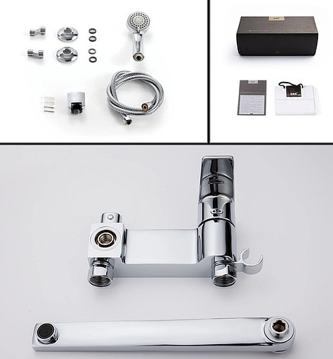 Смеситель для ванны с длинным изливом D&amp;K Rhein Lessing хром DA1323301