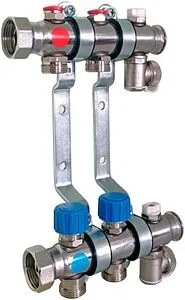 Группа коллекторная без расходомеров 12 отводов 1&quot;нг x ¾&quot;ек TECEflex 340162, 1