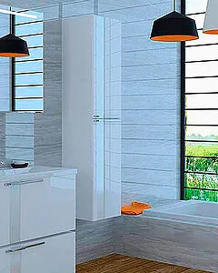 Шкаф-пенал подвесной Aquaton Марко 35 белый 1A181203MO010, 3