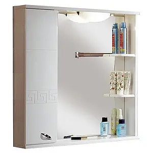 Шкаф-зеркало Aquaton Аттика 85 L белый 1A003802AT01L, 1