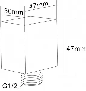 Шланговое подключение Swedbe Platta хром 5507, 2