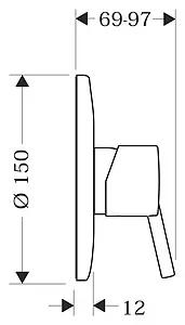 Смеситель для душа скрытого монтажа Hansgrohe Talis S хром 32635000, 2