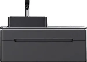 Тумба-умывальник подвесная Jorno Shine 100 антрацит Shi.01.100/P/A+ Тумба-умывальник подвесная Jorno Shine 100 антрацит Shi.01.100/P/A+, 3