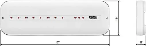 Проводной контроллер 8 зон НЗ 230В TECH ST-L-5s WG.20.0133