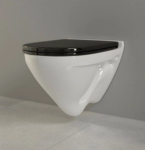 Унитаз подвесной Sanita Luxe Attica Color Black белый/черный ATCSLWH0110