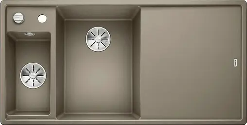Мойка кухонная Blanco Axia III 6 S 100 L (доска стекло) серый беж 524660
