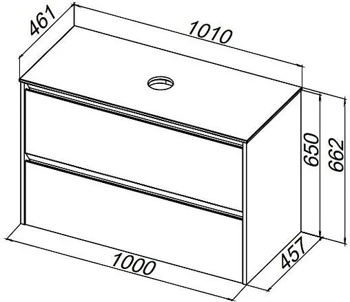 Столешница Allen Brau Activity 100 белый 1.34024.K
