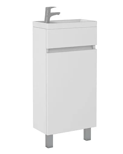 Тумба под умывальник напольная Айсберг Миранда 40 белый DA1616T