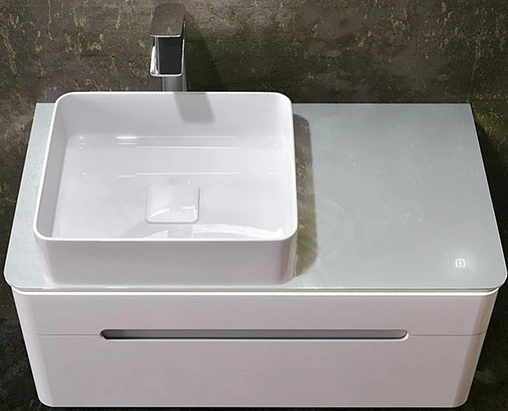 Тумба-умывальник подвесная Jorno Shine 90 белый Shi.01.90/P/W+641945