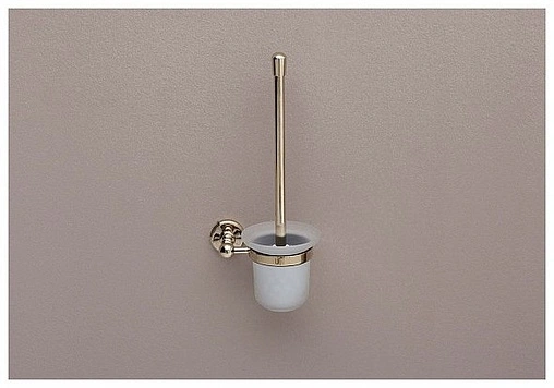 Ёршик для унитаза Aquanet золото 4688