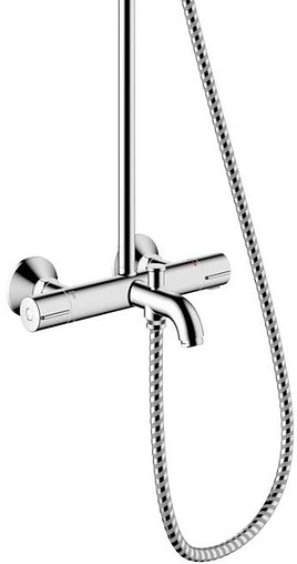 Душевая система с термостатом для ванны Hansgrohe Vernis Blend 200 1jet хром 26274000