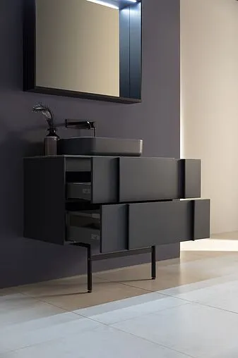 Ножки мебельные Allen Brau Reality 90 чёрный браш 1.320A13.BB