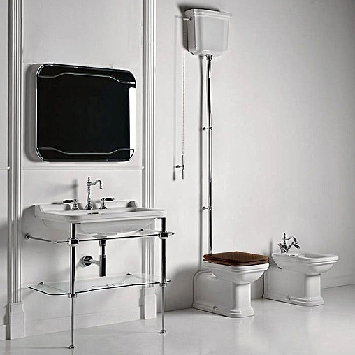 Труба к подвесному бачку Kerasan Waldorf хром 754790