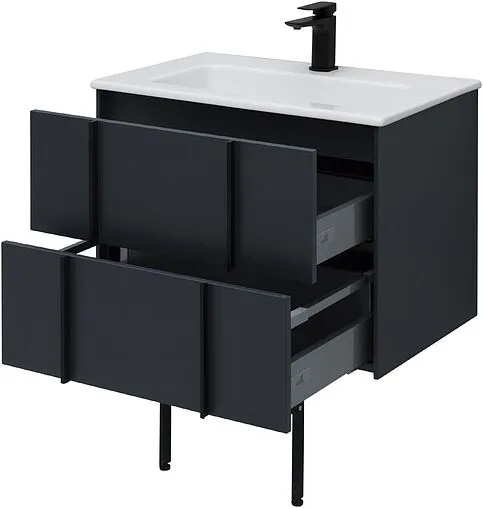 Тумба под умывальник подвесная Allen Brau Reality 70 антрацит 1.32004.AM