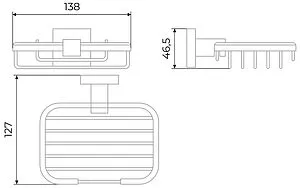 Мыльница Timo Selene хром 10025/00 Мыльница Timo Selene хром 10025/00, 2