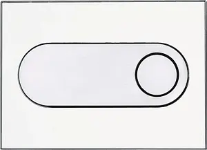 Клавиша смыва для унитаза Pestan Onyx 40006363 кнопки/белый, рамка/белый, 1