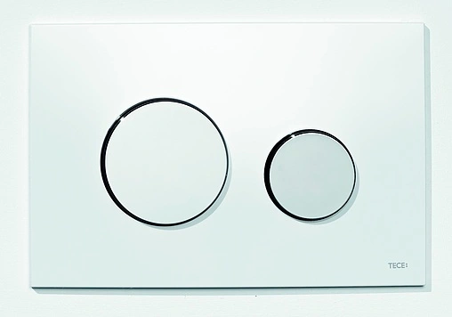 Клавиша смыва для унитаза TECEloop 9240627 рамка/белый, кнопки/хром глянцевый