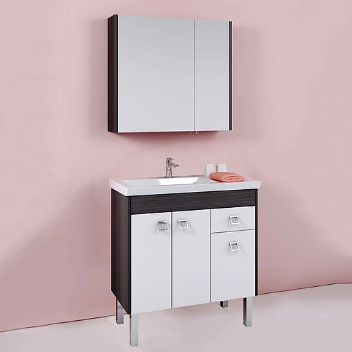 Шкаф-зеркало Aqwella Komandor 80 венге магия Kom.04.08/VM