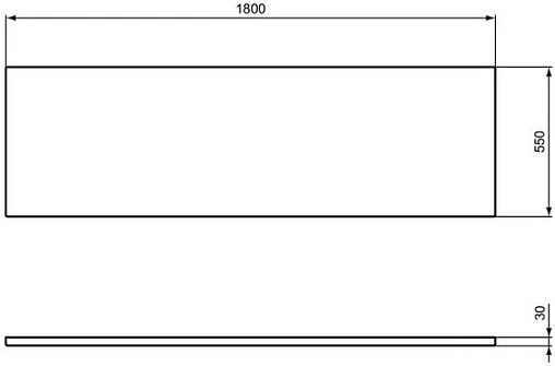 Панель для ванны фронтальная Ideal Standard i.life 180 белый T478601