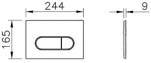 Комплект 5 в 1 VitrA Integra Square Rim-Ex 9856B003-7207 с кнопкой хром глянцевый Комплект 5 в 1 VitrA Integra Square Rim-Ex 9856B003-7207 с кнопкой хром глянцевый, 3