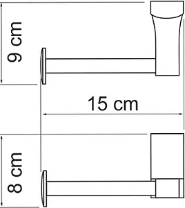 Держатель туалетной бумаги Wasserkraft Leine хром 5096 Держатель туалетной бумаги Wasserkraft Leine хром 5096, 3